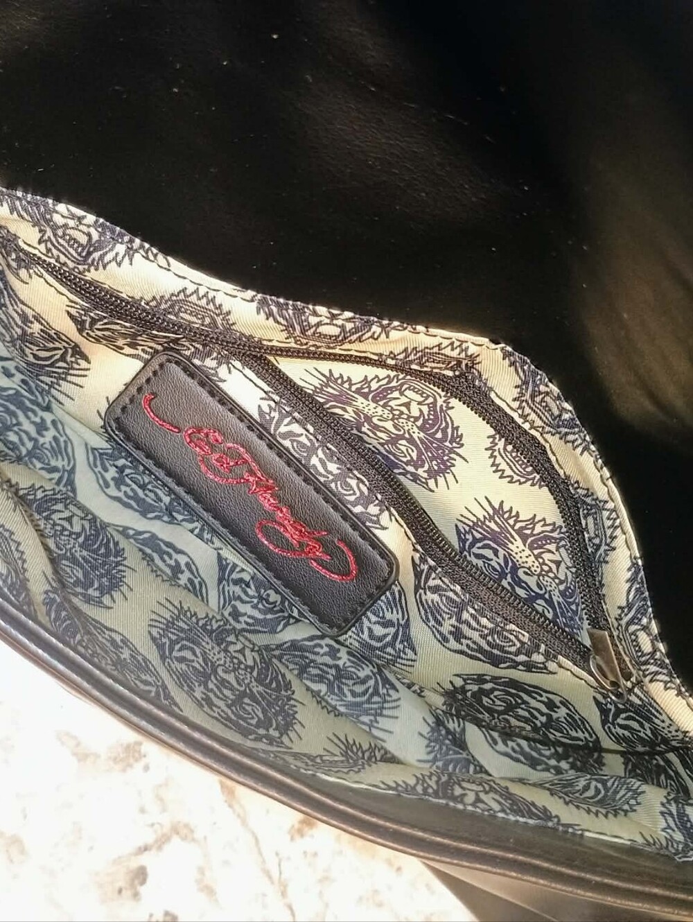 Ed Hardy Edgy Clutch Shoulder Bag With Removable Strap, NWT - Picture 4 of 8